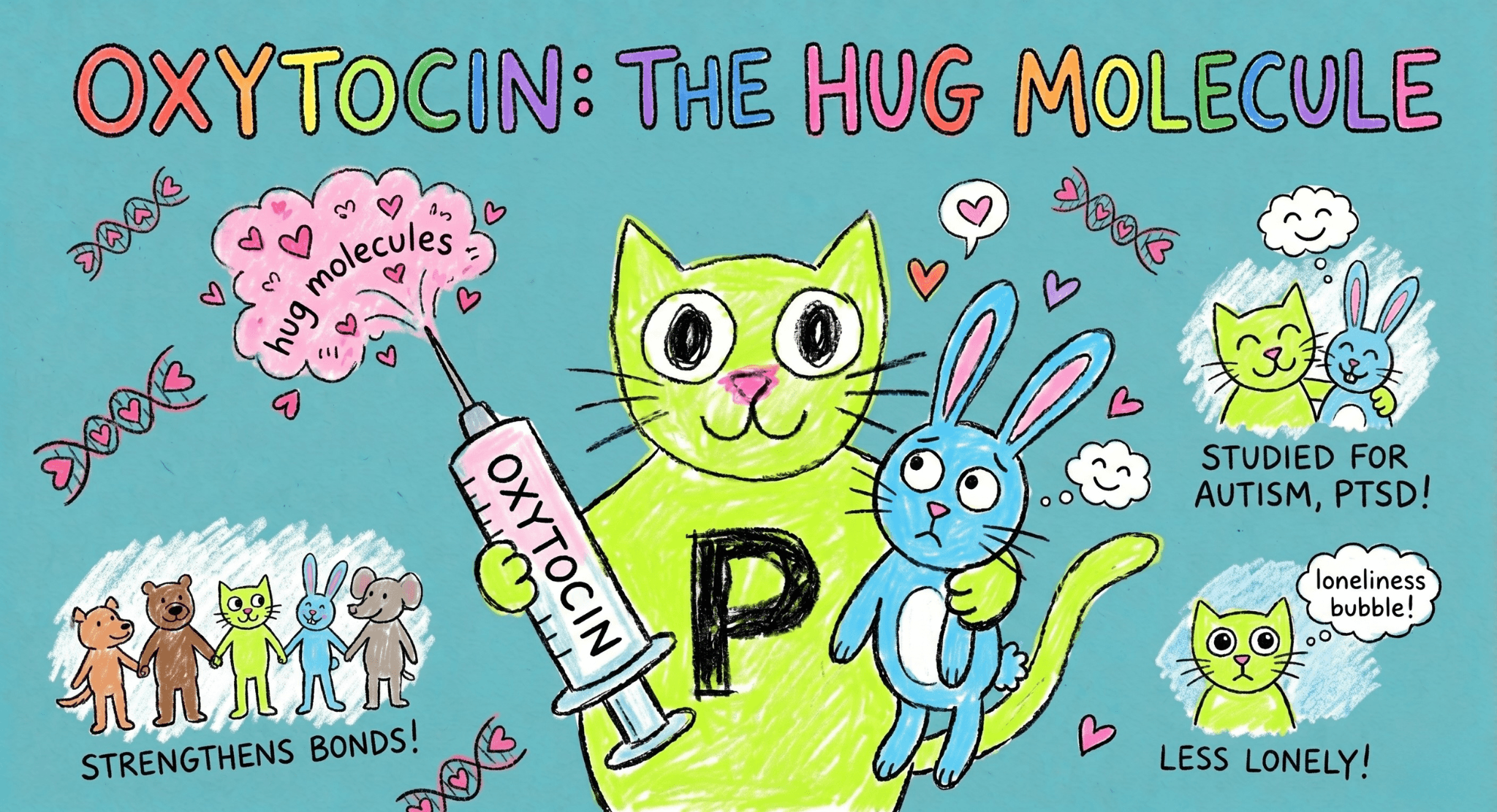 Oxytocin illustration
